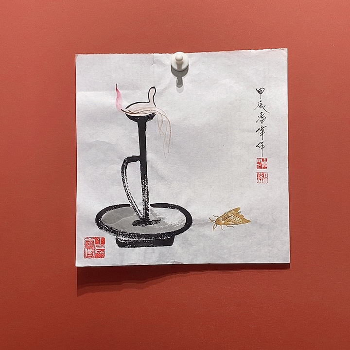 国画冯伟老师手绘国画作品音浩