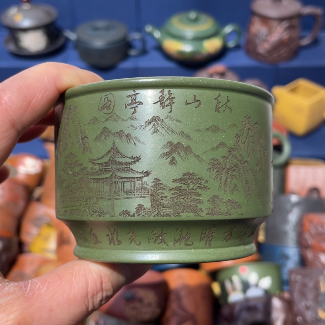 原矿紫砂手工主人杯