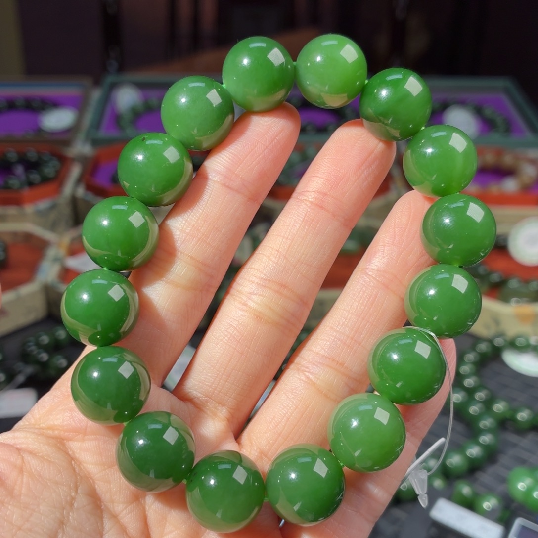 和田玉（碧玉）未镶嵌手串
