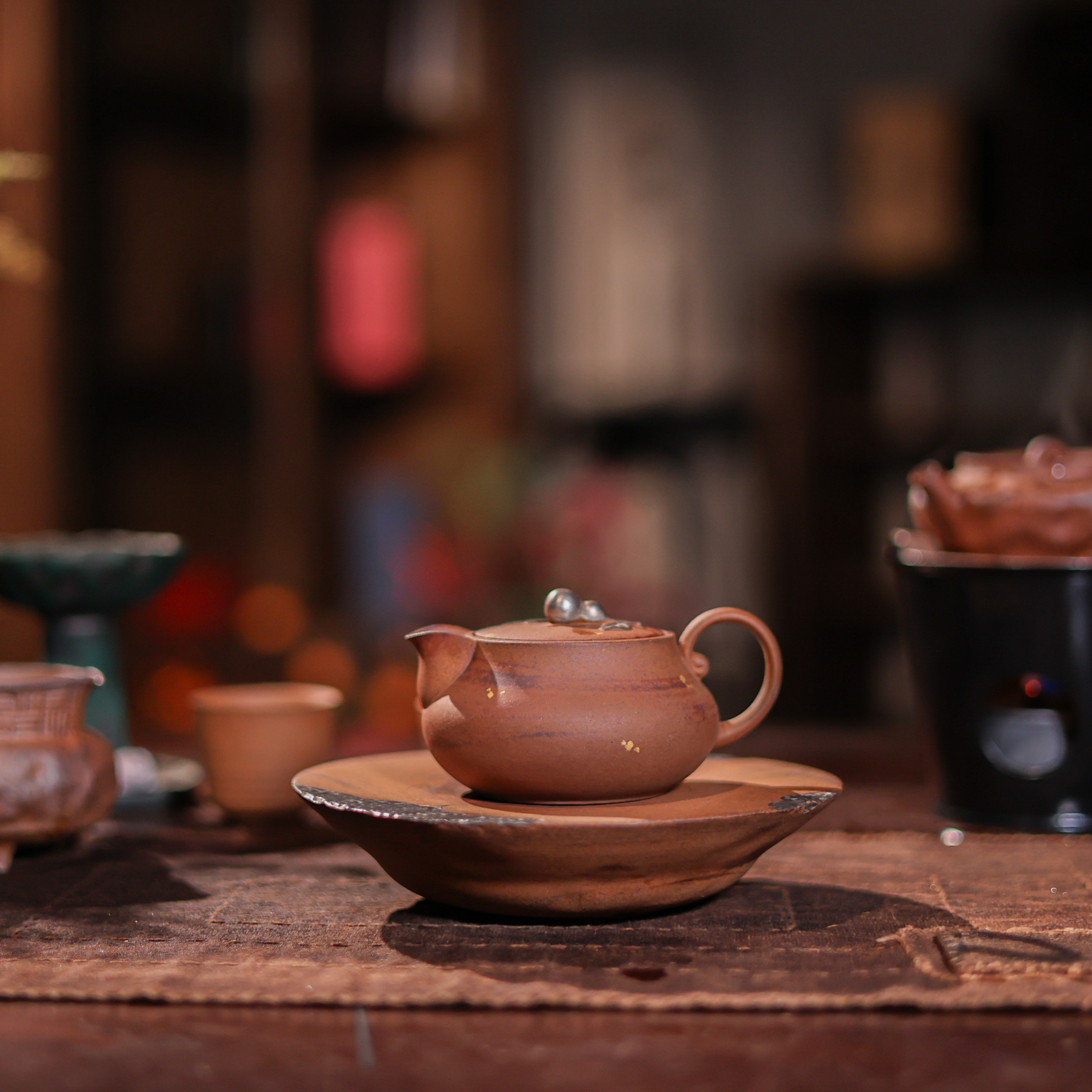 【茶器甄选】灰念-老岩泥-葫芦壶-150cc（灰念0489）