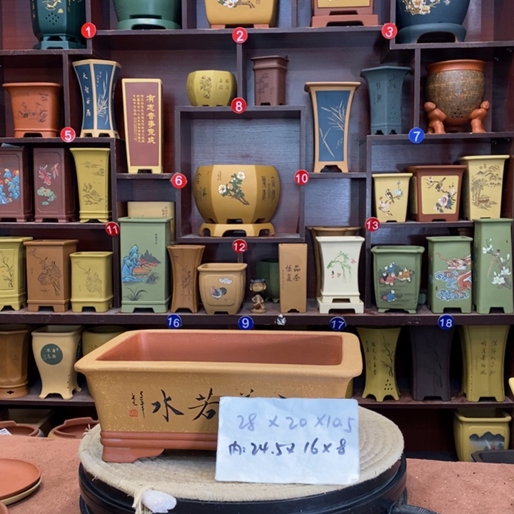 紫砂花盆紫砂花盆