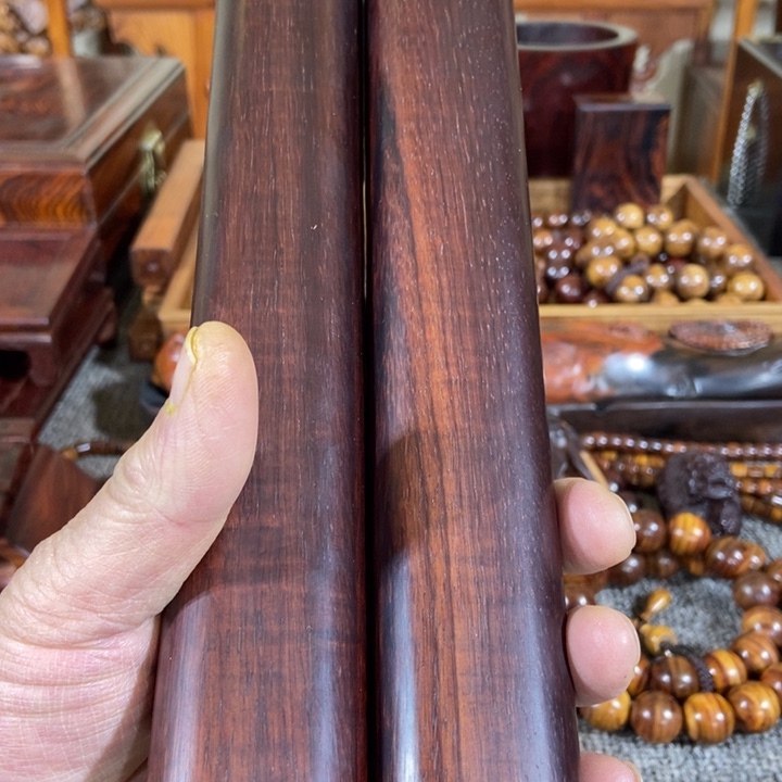 贡木非洲紫檀镇尺一对