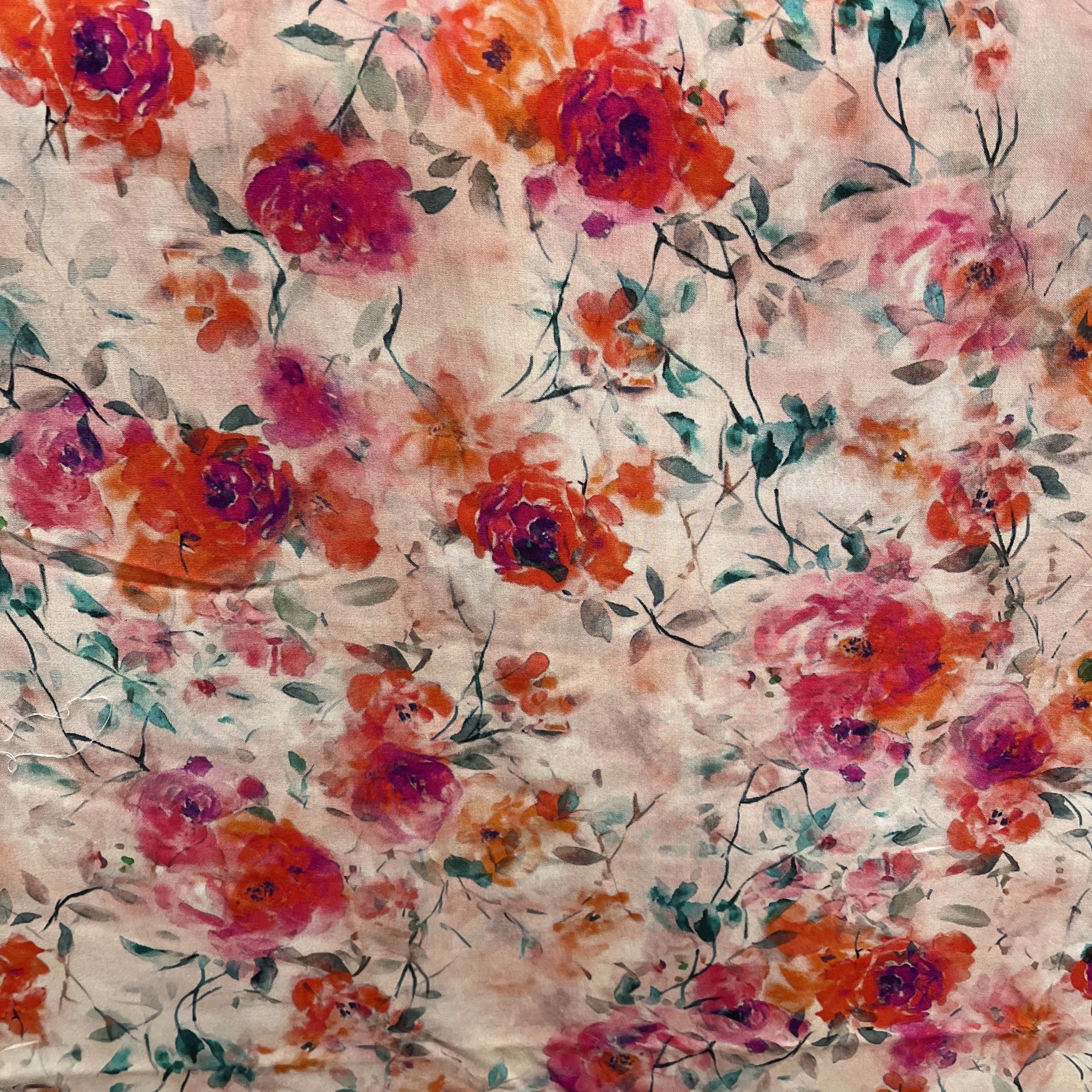 梦幻花 精品绵绸布料 亲肤柔软透气