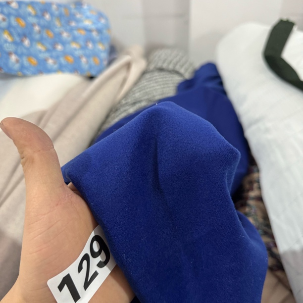 129  克莱因蓝羊绒呢3米价布料