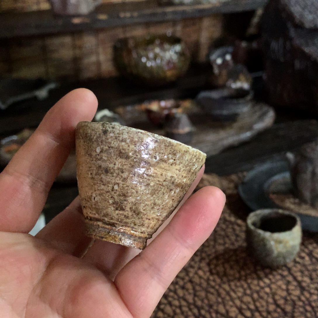 杯手工制作柴烧茶具