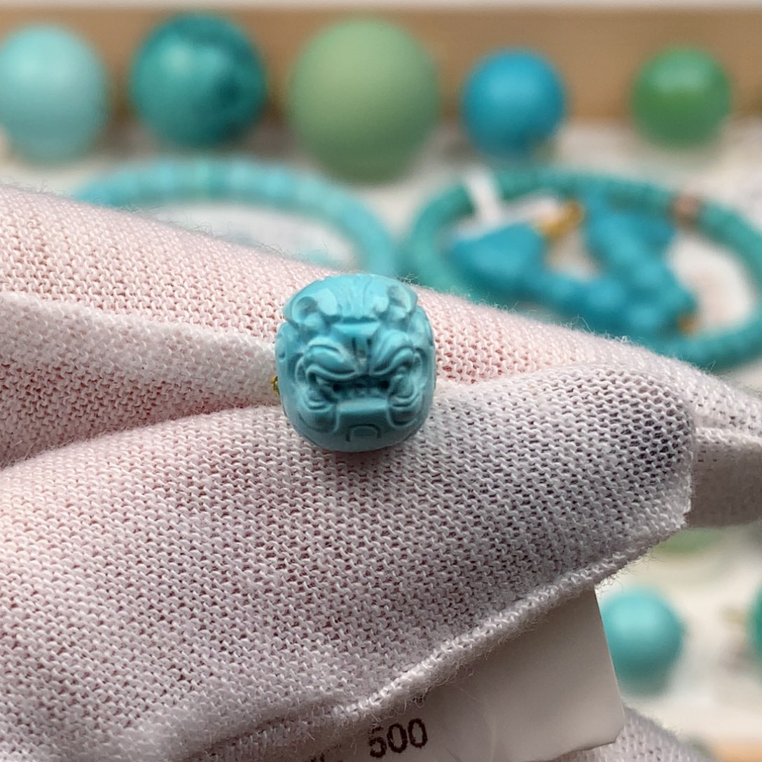 未镶嵌绿松石珠宝奇石10毫米