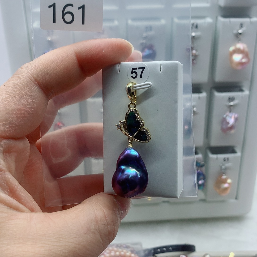 吊坠(不含链)淡水珍珠合金