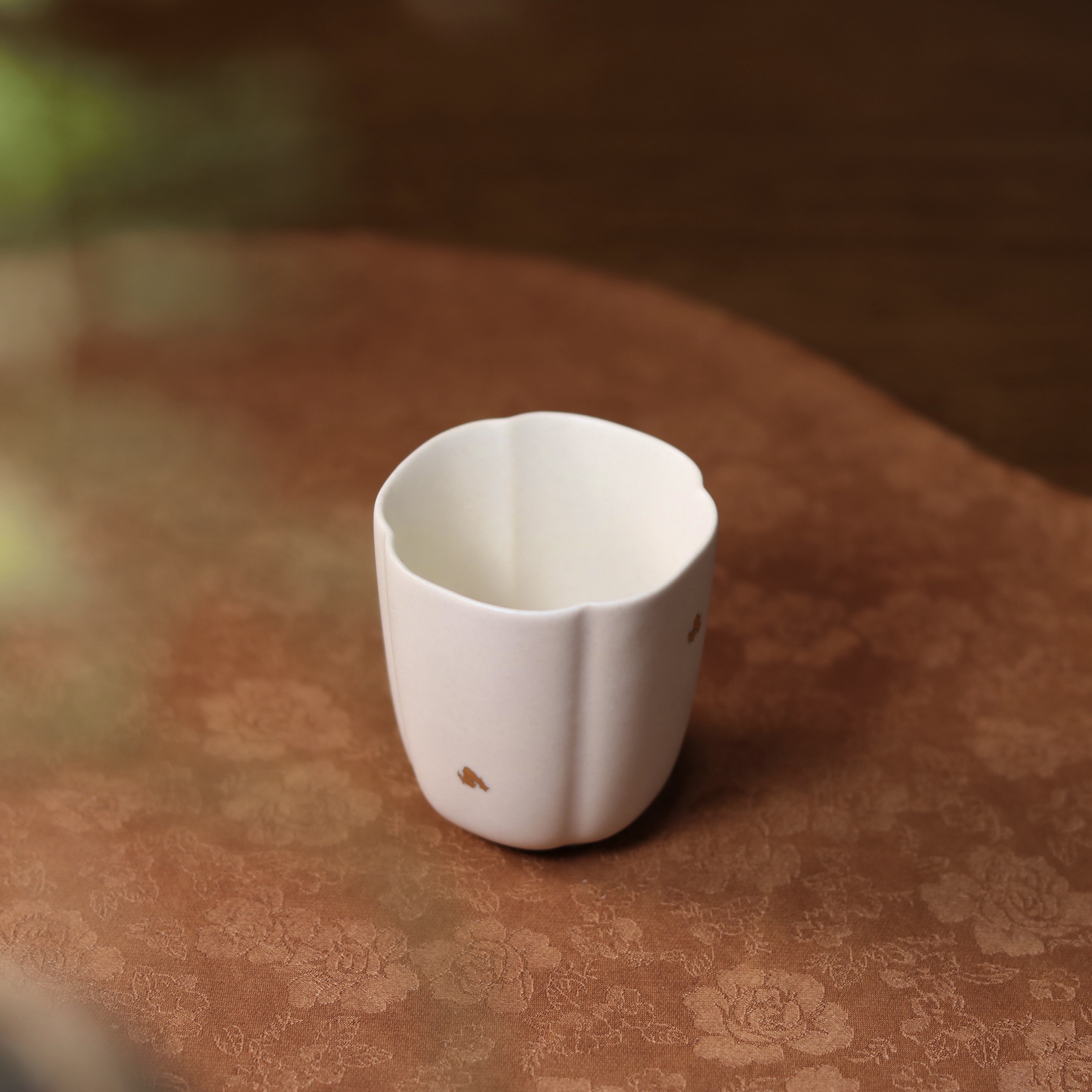 了物 景德镇手工洒金素宣釉梅香杯主人杯茶杯 60cc