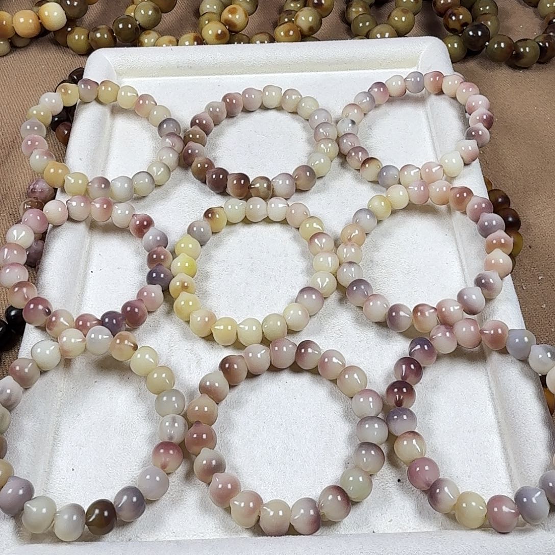 手串菩提根/象牙果猫头卡13 微瑕