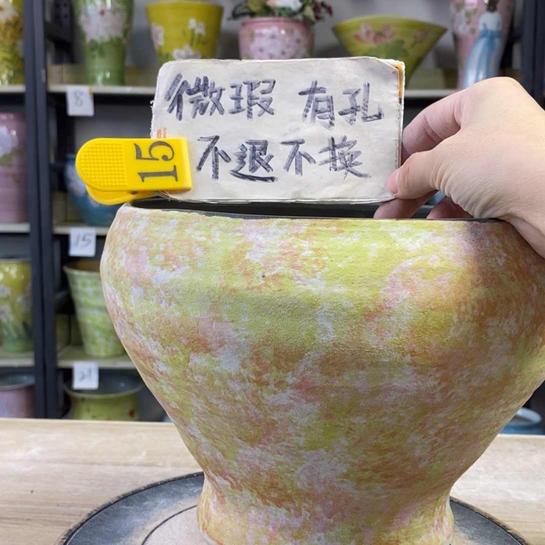 景德镇手工手绘陶瓷花盆