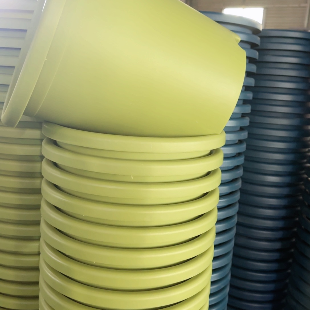 树脂四季盆7#无拖果绿微瑕6