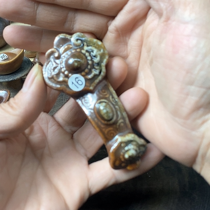 杯手工粗陶、柴烧茶器