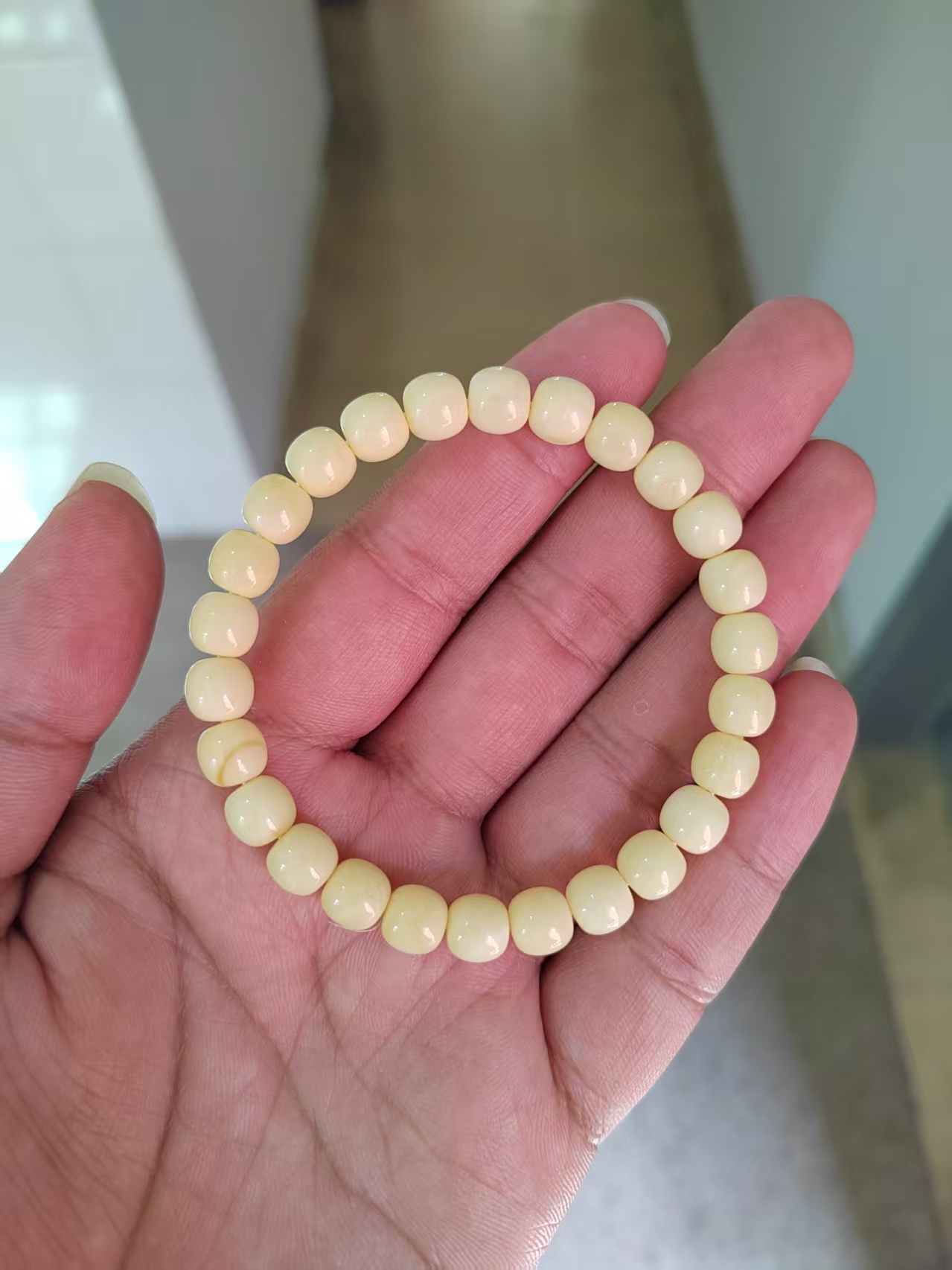 精工蜜蜡手串约8mm