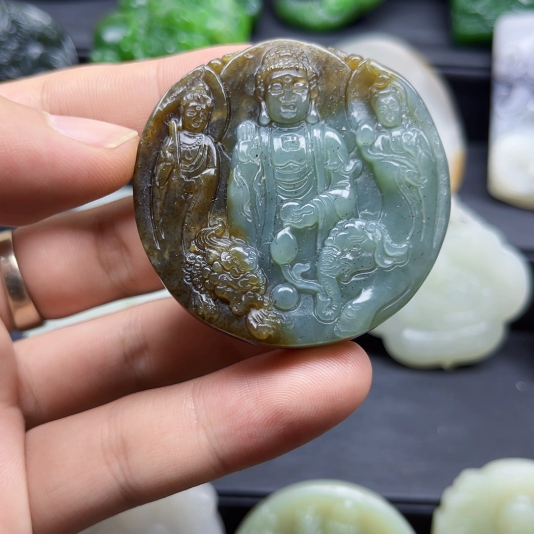 和田玉未镶嵌颈饰和田玉