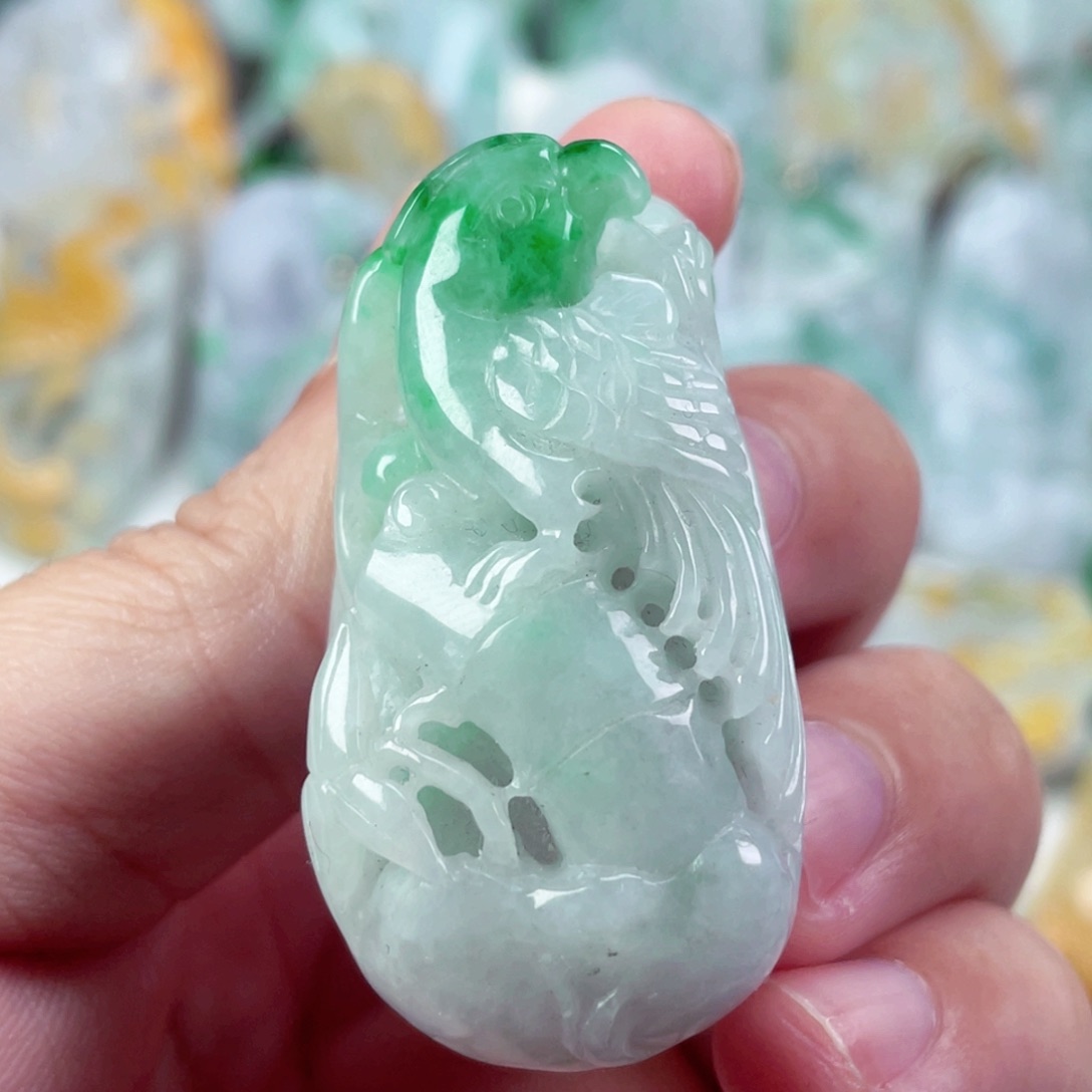 翡翠未镶嵌吊坠(不含链)