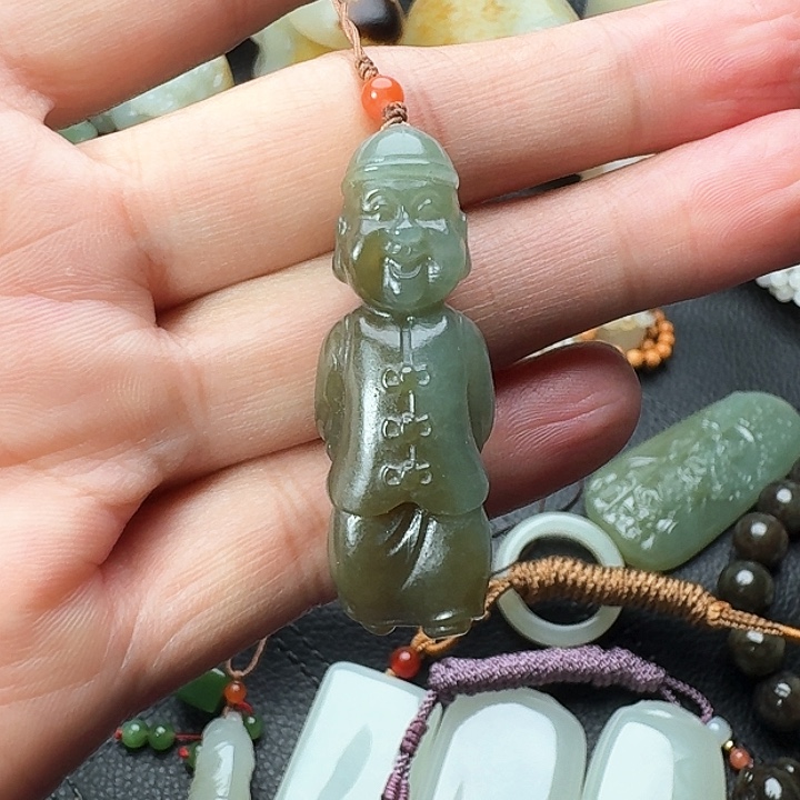 和田玉吊坠(不含链)未镶嵌炸*佬