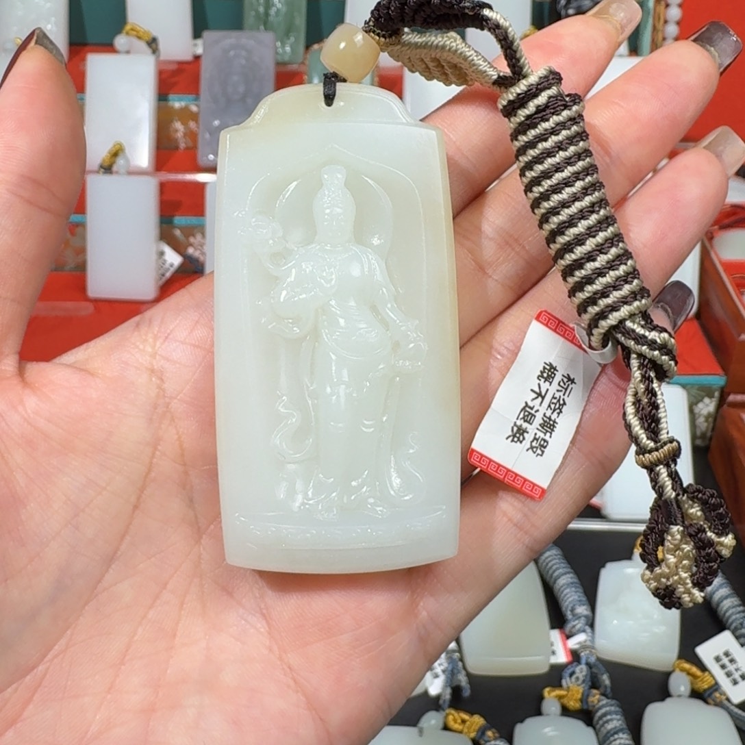 和田玉未镶嵌颈饰36