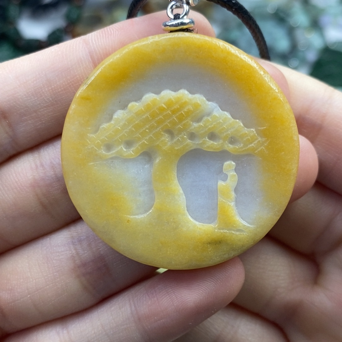 翡翠未镶嵌颈饰吊坠