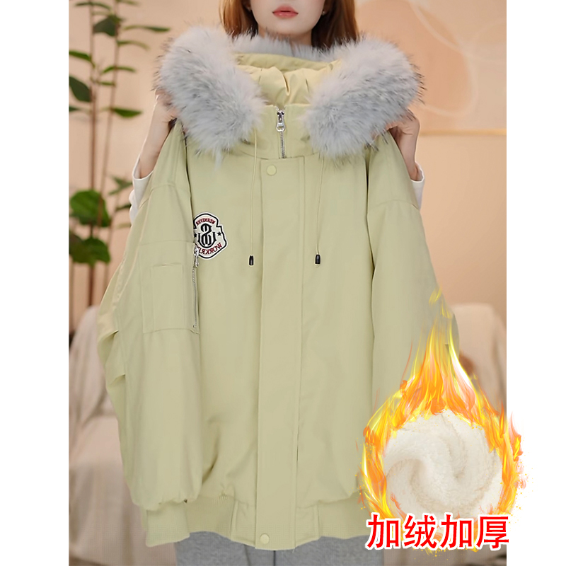 【极寒系列】女童时尚休闲加绒加厚冬季保暖百搭大童外套