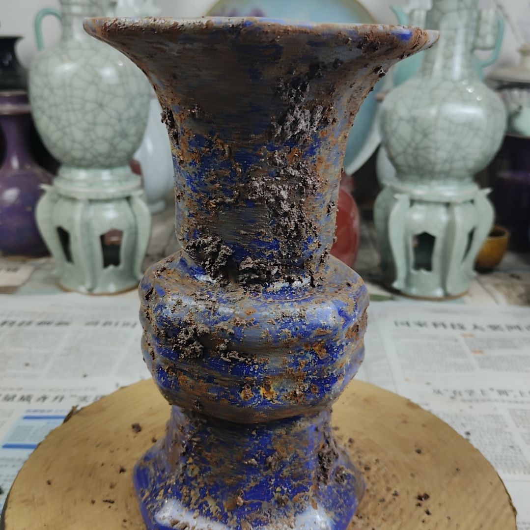 瓷片自选器型官窑生锈瓷