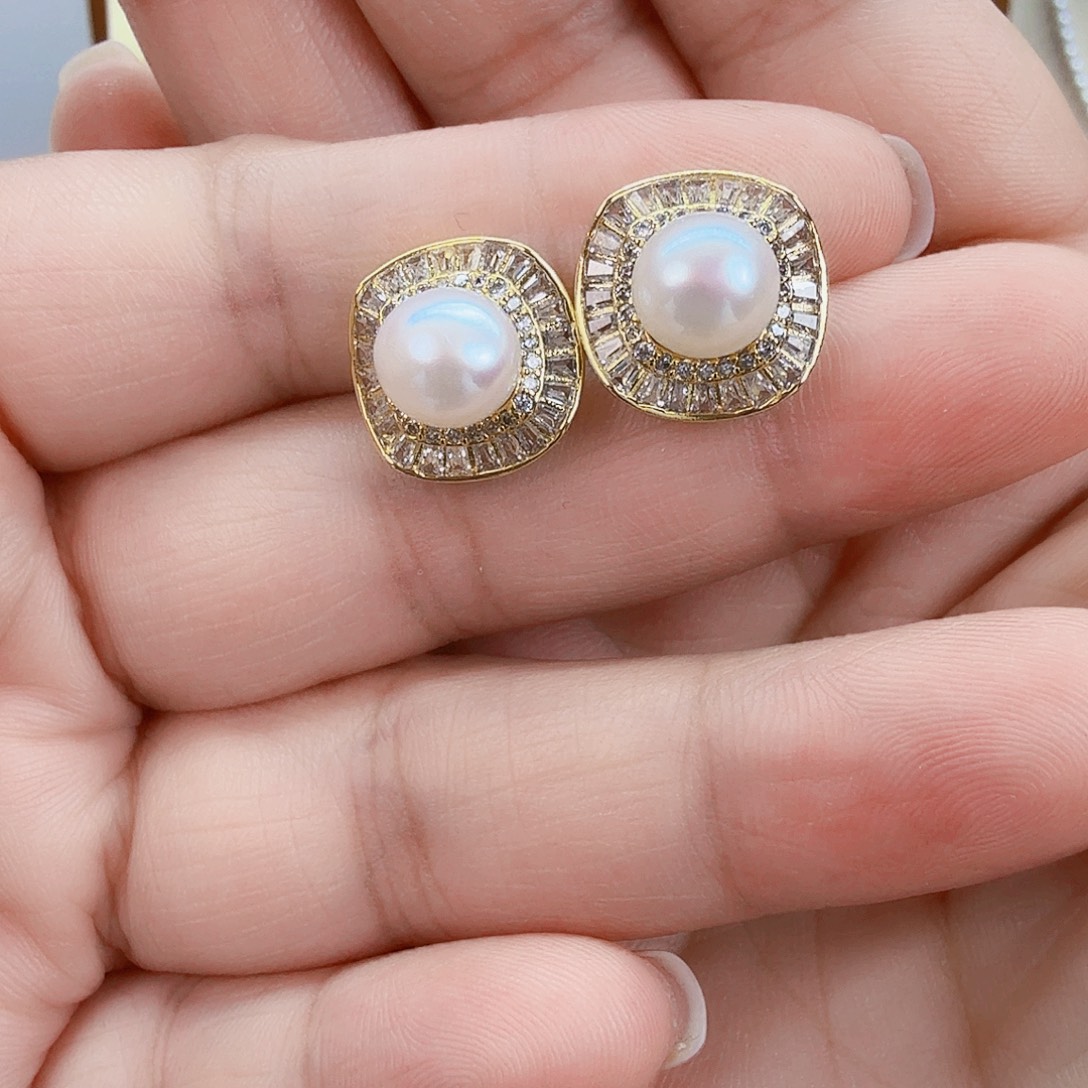 未镶嵌耳饰淡水珍珠