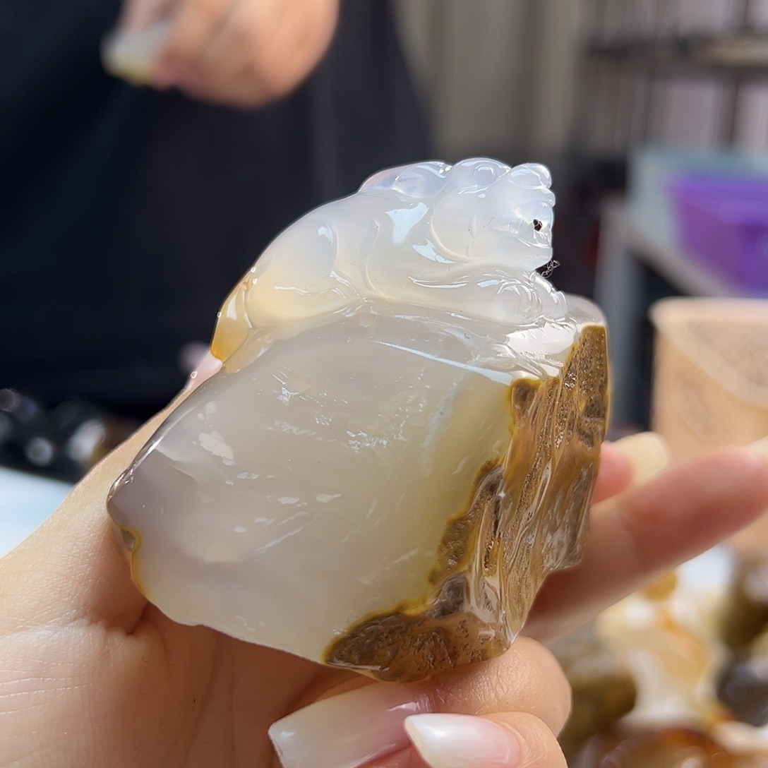 玛瑙/玉髓未镶嵌吊坠(不含链)