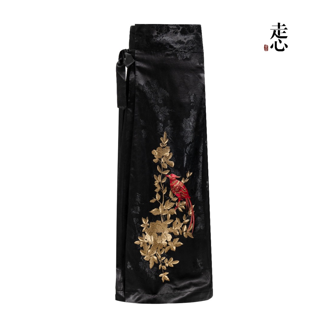 【走心非遗】喜上眉梢老缎半裙24ZDQ5043