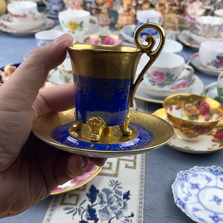 中古欧瓷瓷器小房子