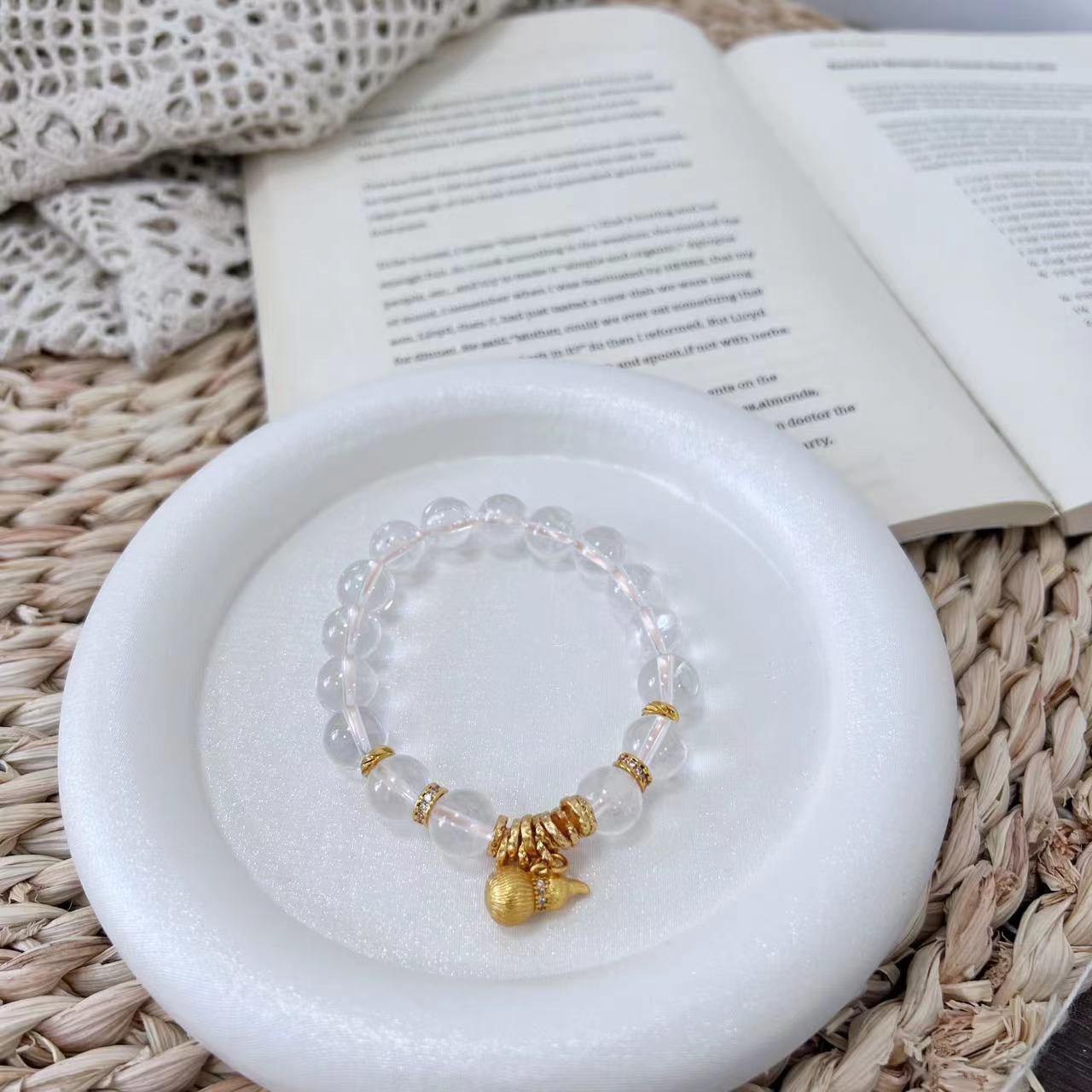 非金属玻璃手链 果妈宠粉浮力盘缠拉丝葫芦手链H3447