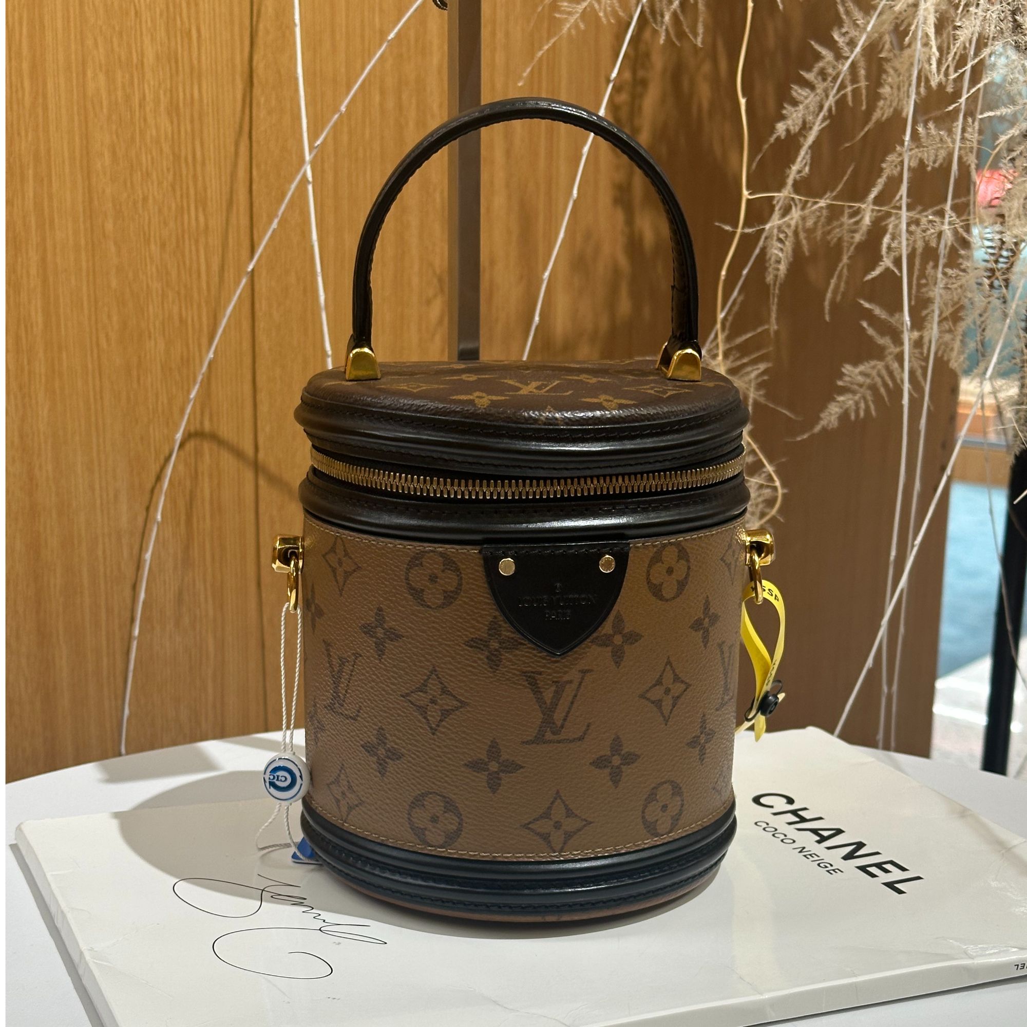 99新 LouisVuitton/路易威登 壹所奢品/LV发财桶/圆桶包/芯片98新