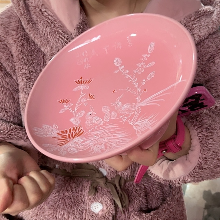 瓷片景德镇陶瓷果盘。