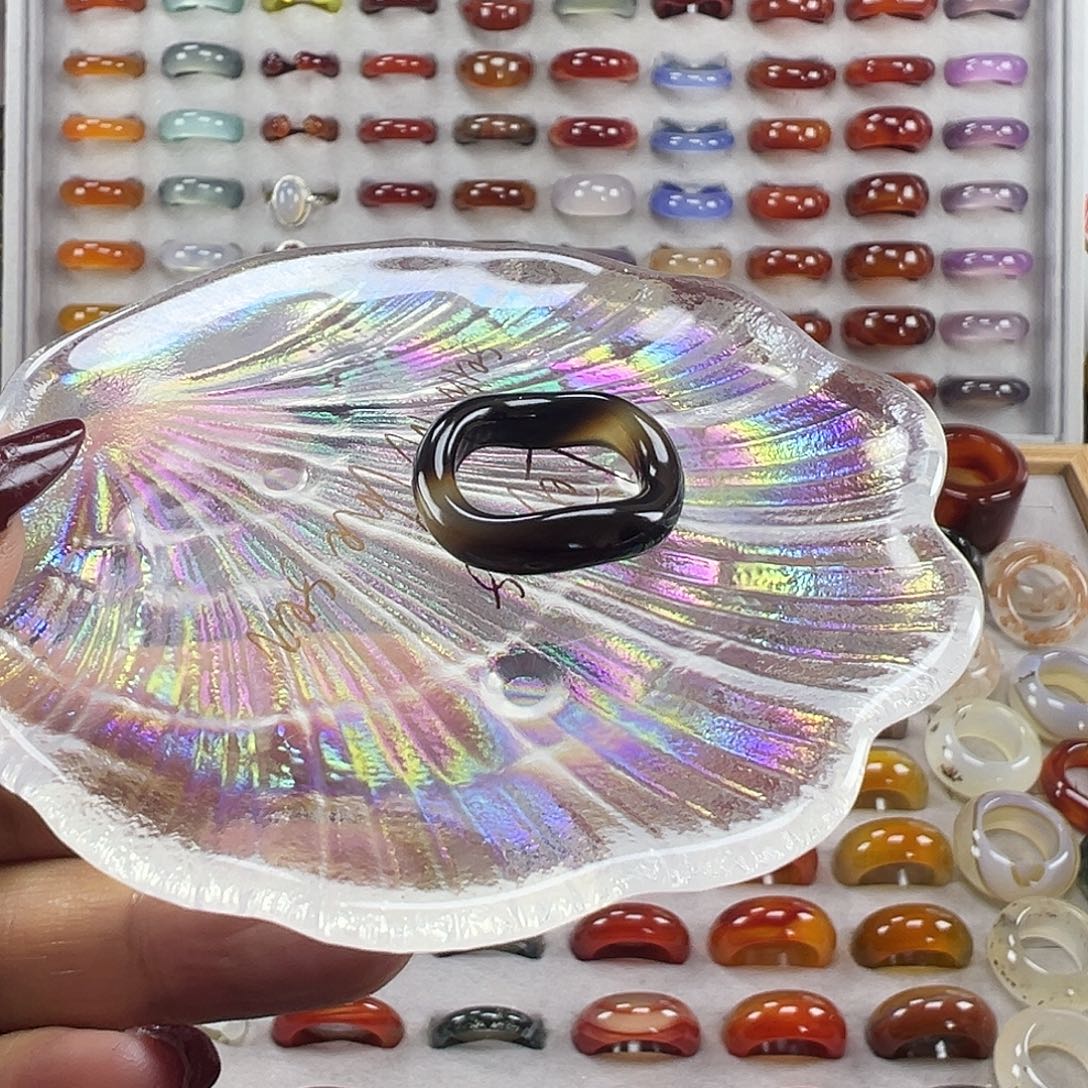 玛瑙/玉髓未镶嵌戒指A3不退换18.1港17+