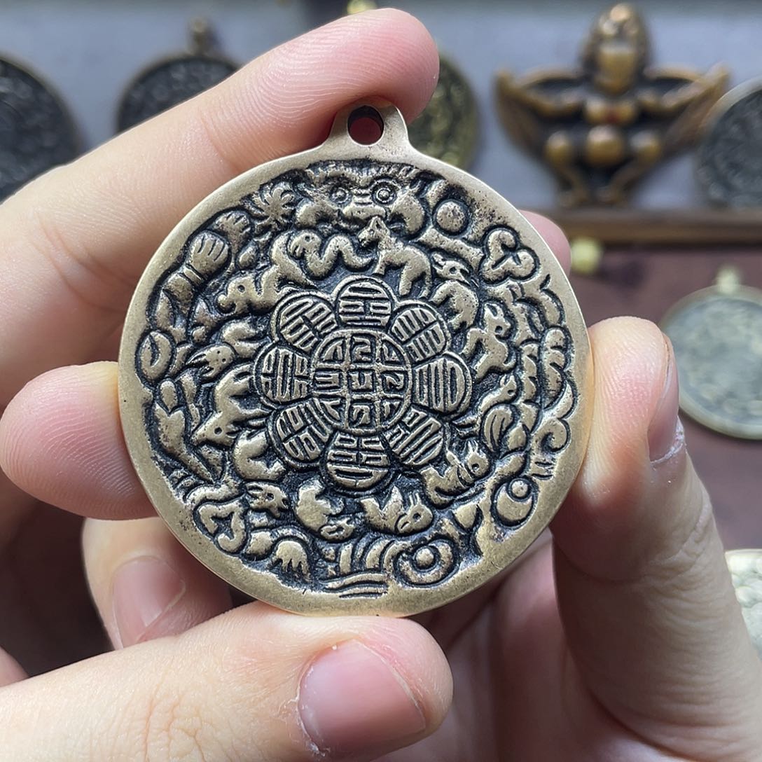 猫头鹰九宫八卦牌