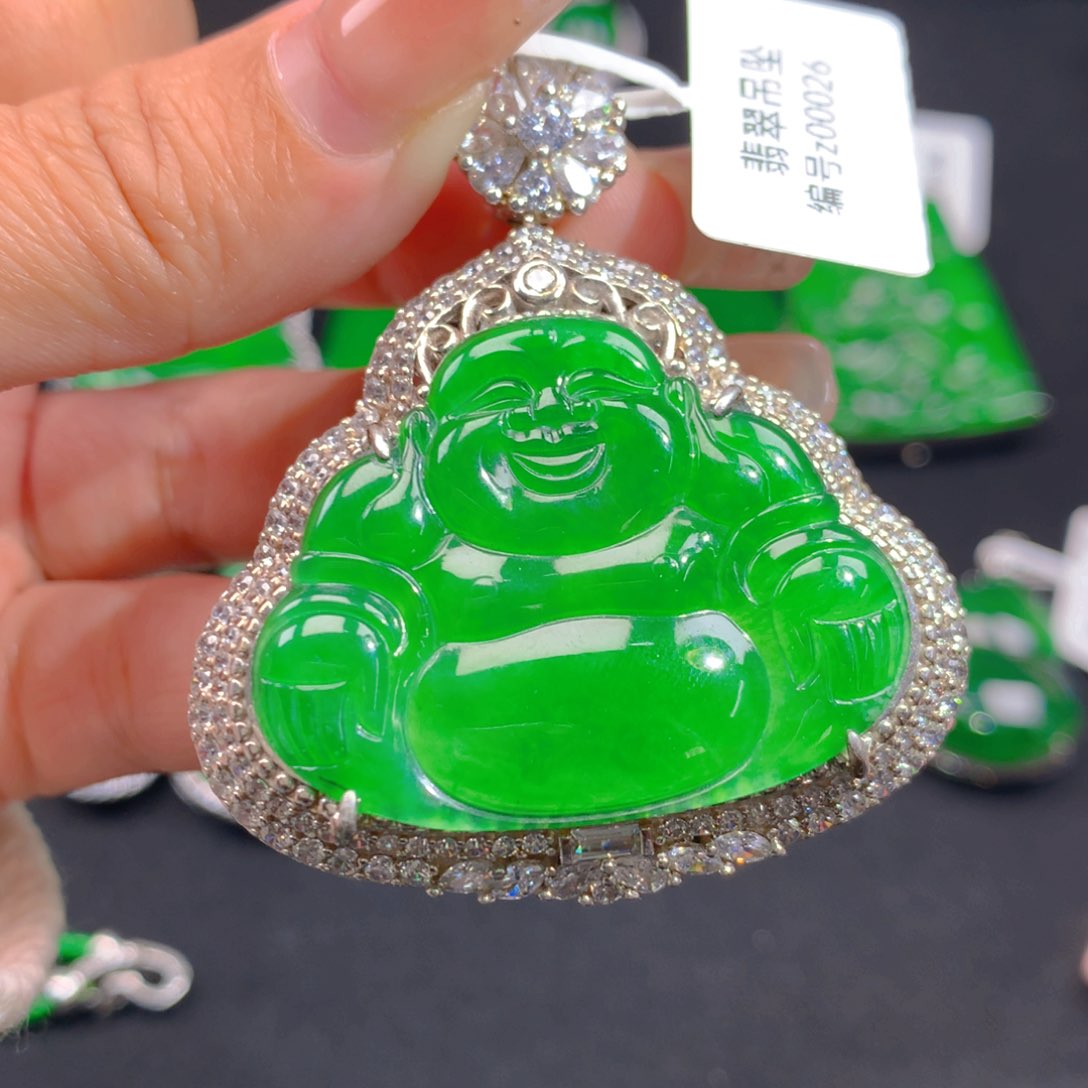 翡翠颈饰银S925镶嵌1111111111