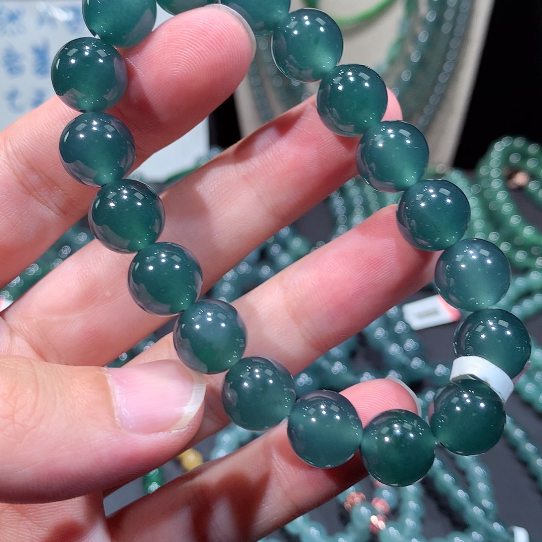 未镶嵌手串翡翠正品天然翡翠A货手串手链11.9