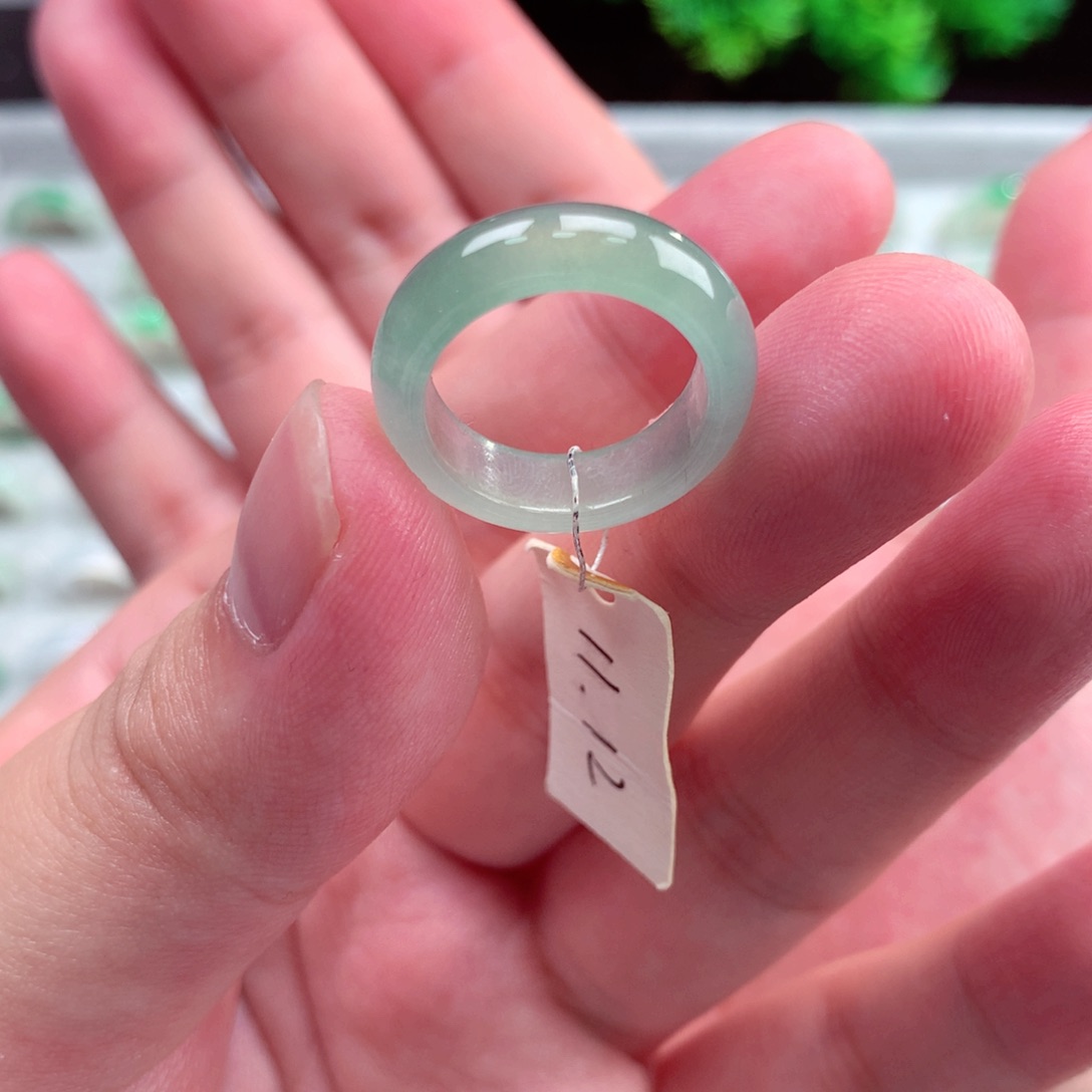 未镶嵌戒指翡翠睡****°天然