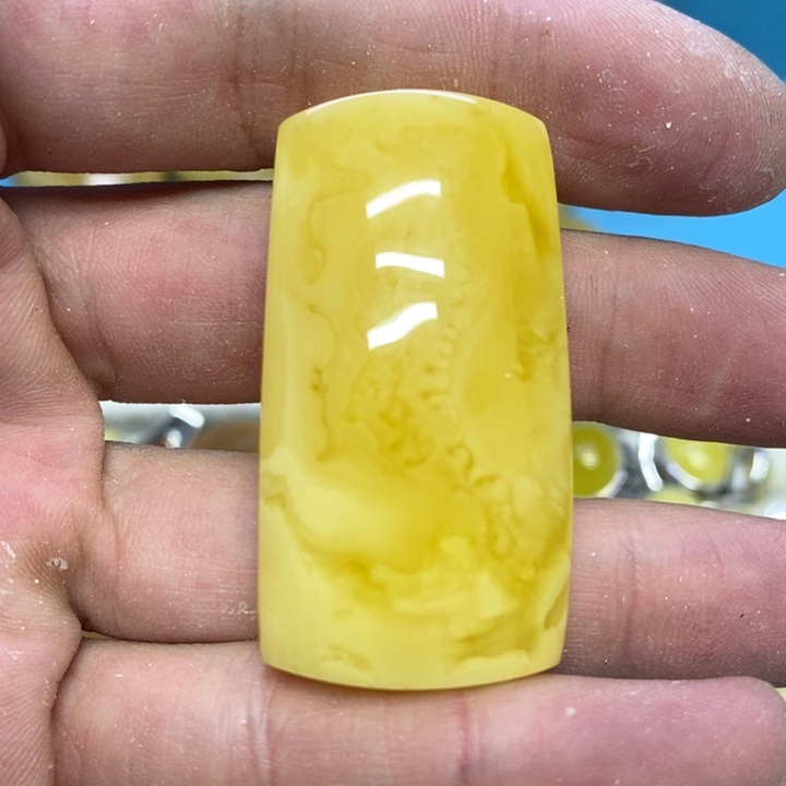 蜜蜡裸石未镶嵌吊坠