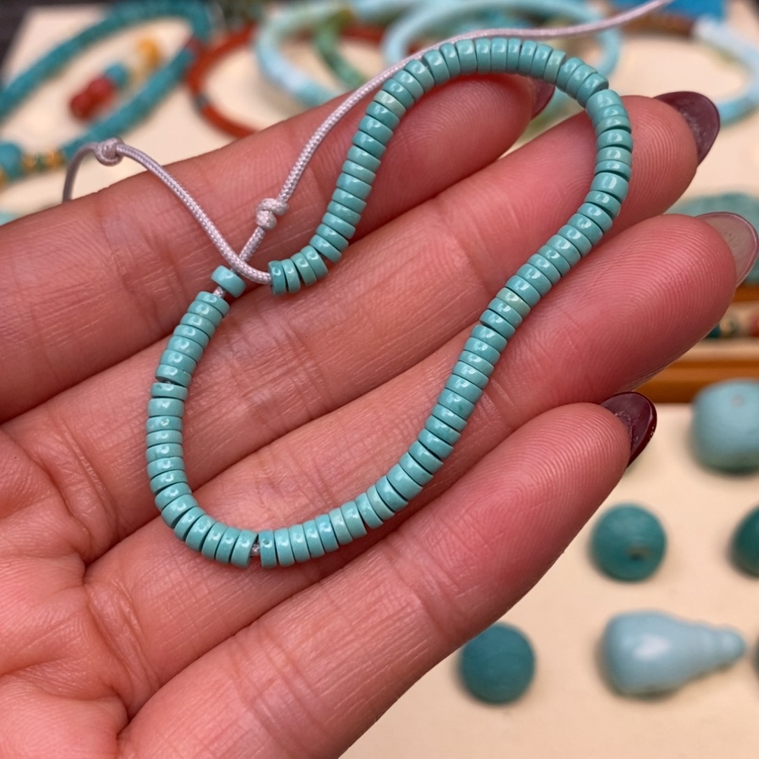 绿松石珠宝奇石未镶嵌忆****绵