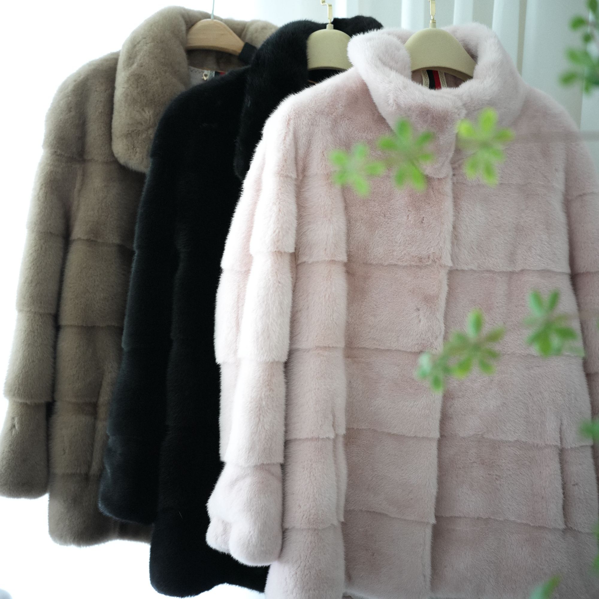 新中式国风水貂毛外套A5655