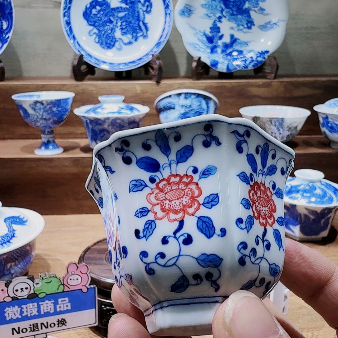 泥塑超*主人杯手绘手工微瑕