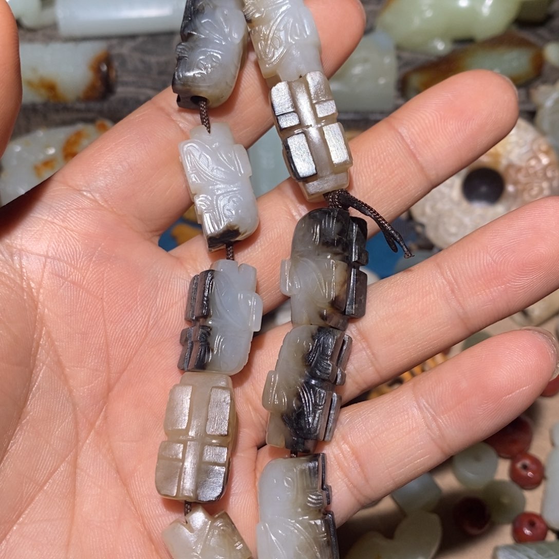 和田玉颈饰未镶嵌用****6