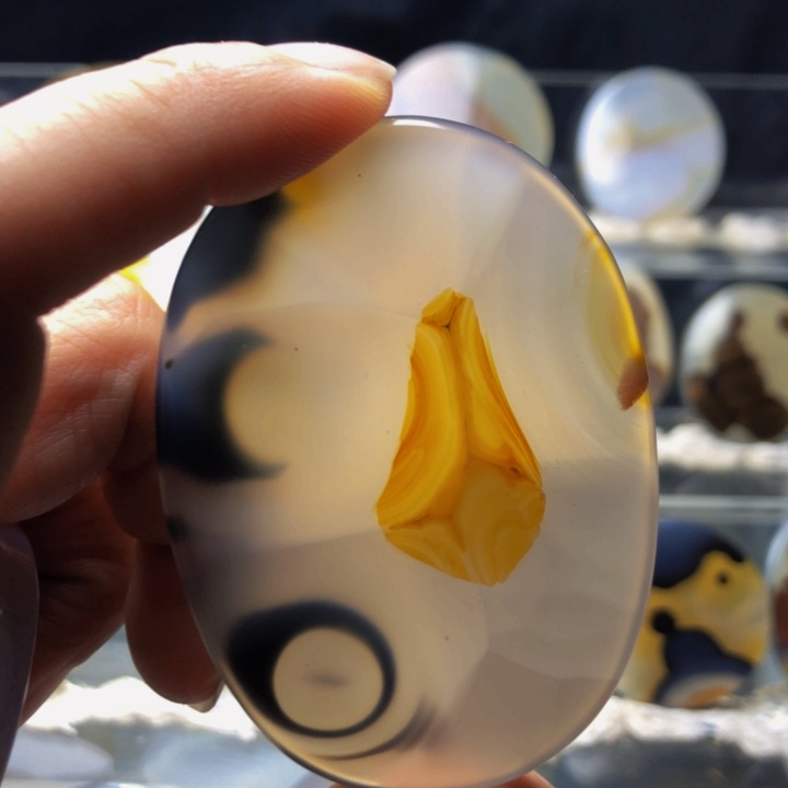 合金玛瑙/玉髓珠宝奇石161有瑕