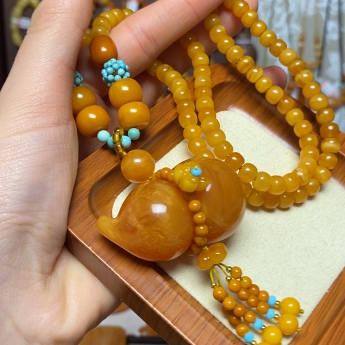 【闪购商品】蜜蜡颈饰未镶嵌项链
