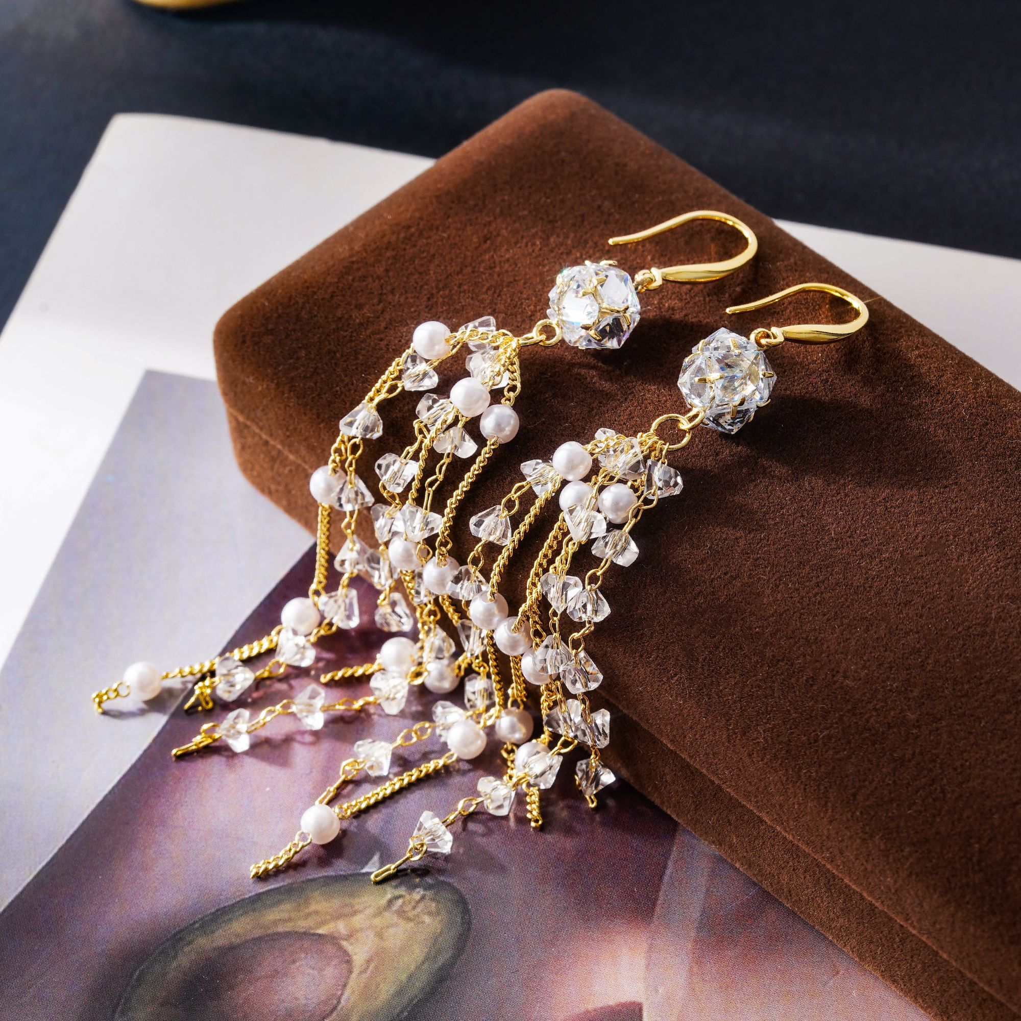 铜合金耳饰 气质轻奢个性精致时尚百搭花朵耳饰女PT0726