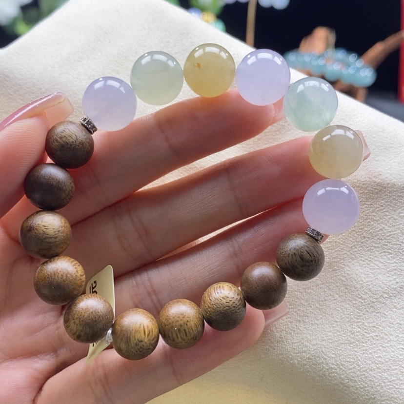 【闪购商品】沉香木手串马卡龙手串卡12+