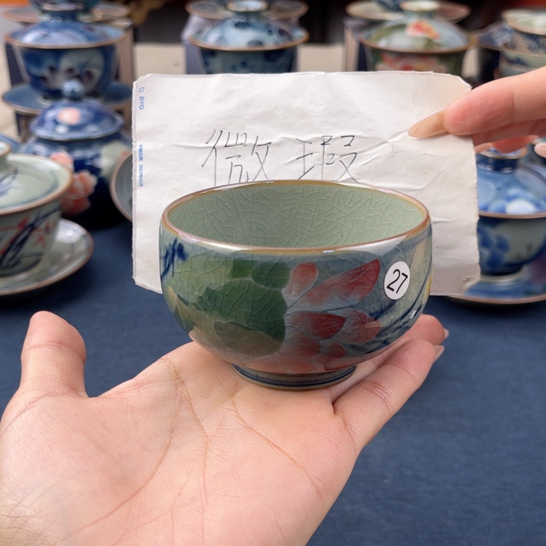 杯景德镇手绘手绘茶具