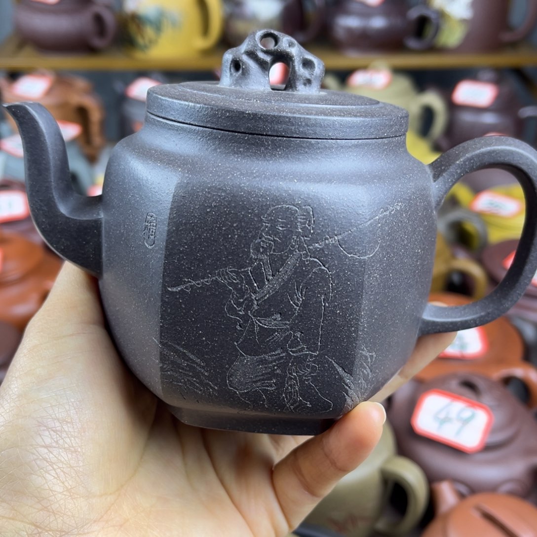 紫砂茶壶宜兴紫砂壶微瑕晃盖嘴嗑底开裂片