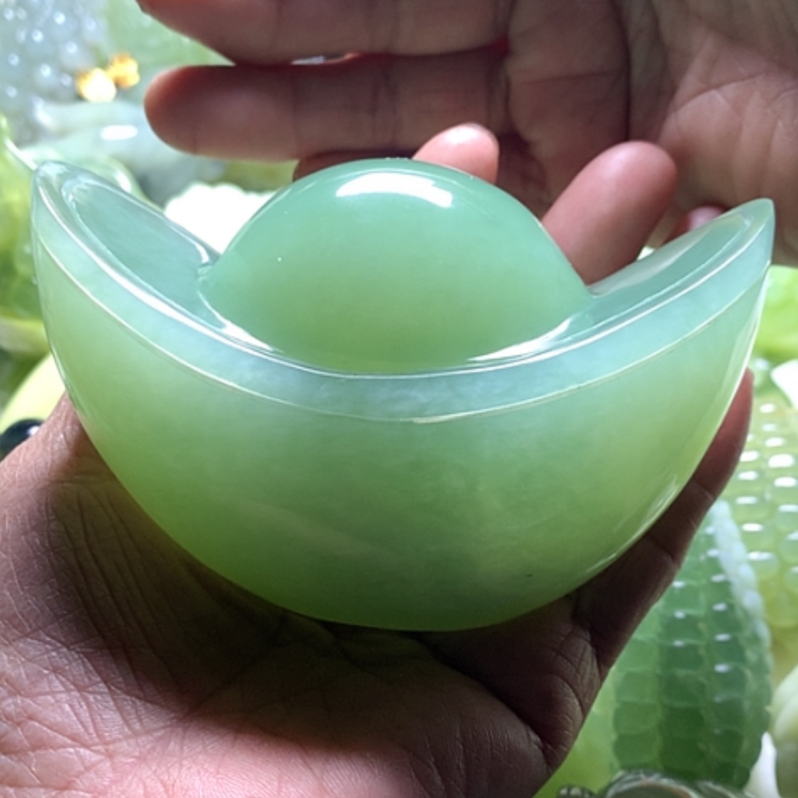 【闪购商品】合金蛇纹石玉颈饰