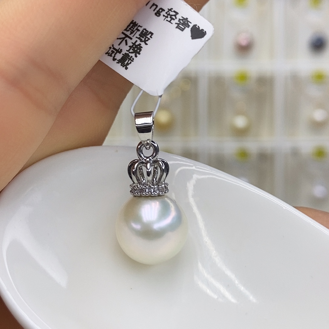 未镶嵌淡水珍珠吊坠(赠链)