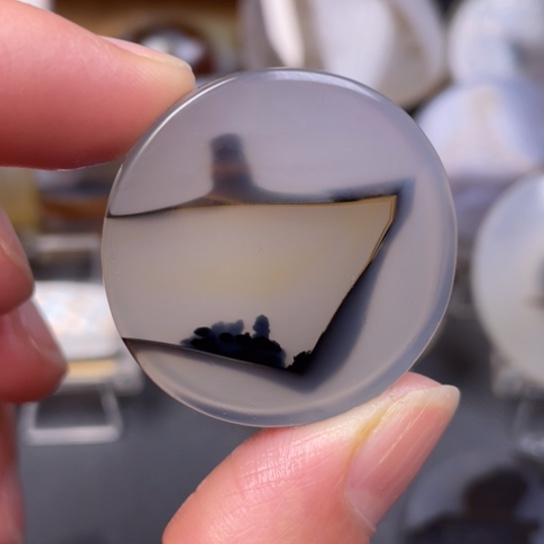 玛瑙/玉髓吊坠(不含链)足银镀金镶嵌